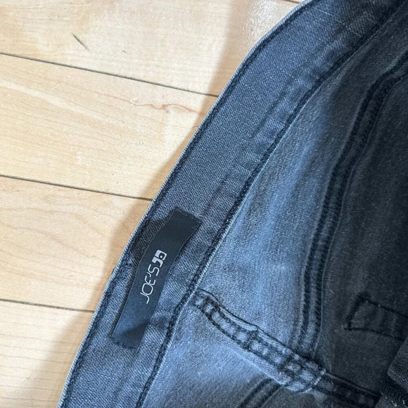 JOE'S Sedna Black Denim Coated Jeans Size 29 High Rise Straight Leg - Picture 8 of 12